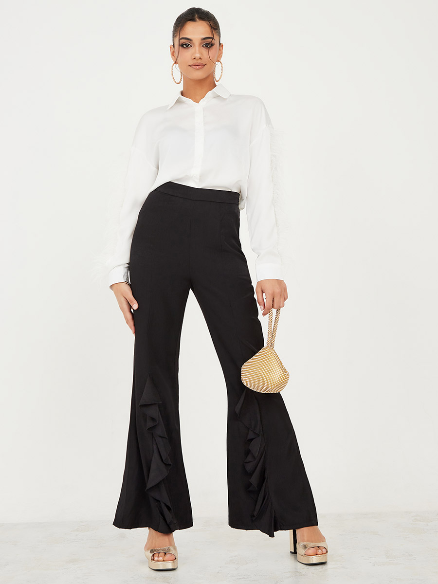 Formal flared trousers