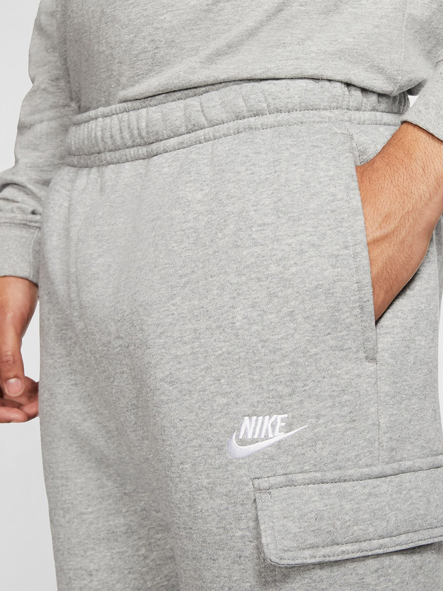 Buy Sportswear Club Fleece Cargo Jogger Grey For Men Styli Kuwait