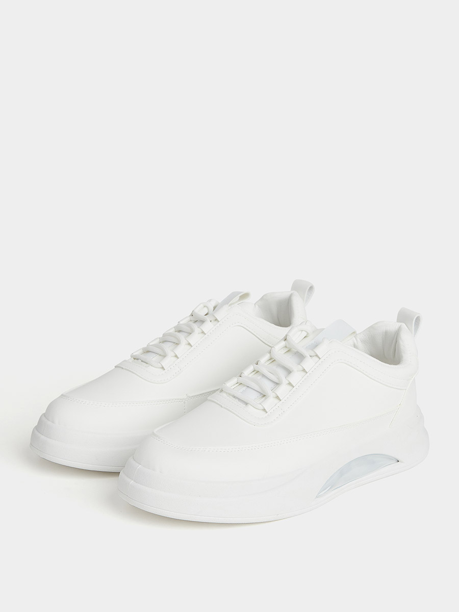 Pull Tab Detail Lace-Up Sneakers For Men at UAE Styli
