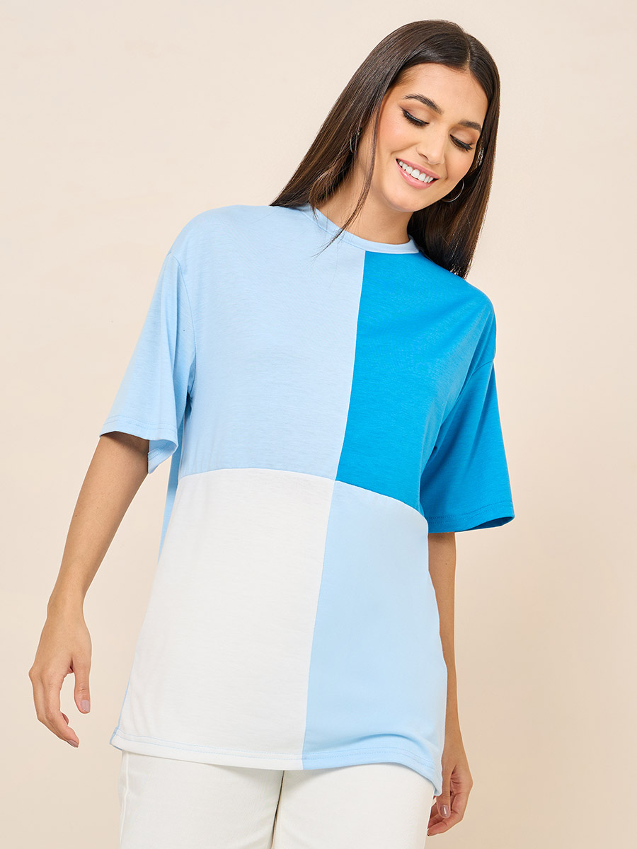 Longline Colorblock Shirt