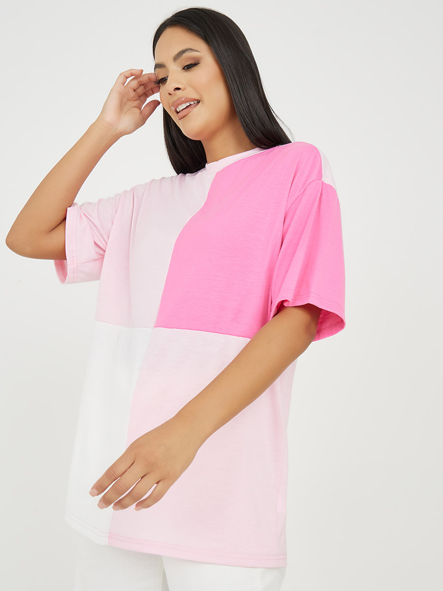 Longline Colorblock Shirt