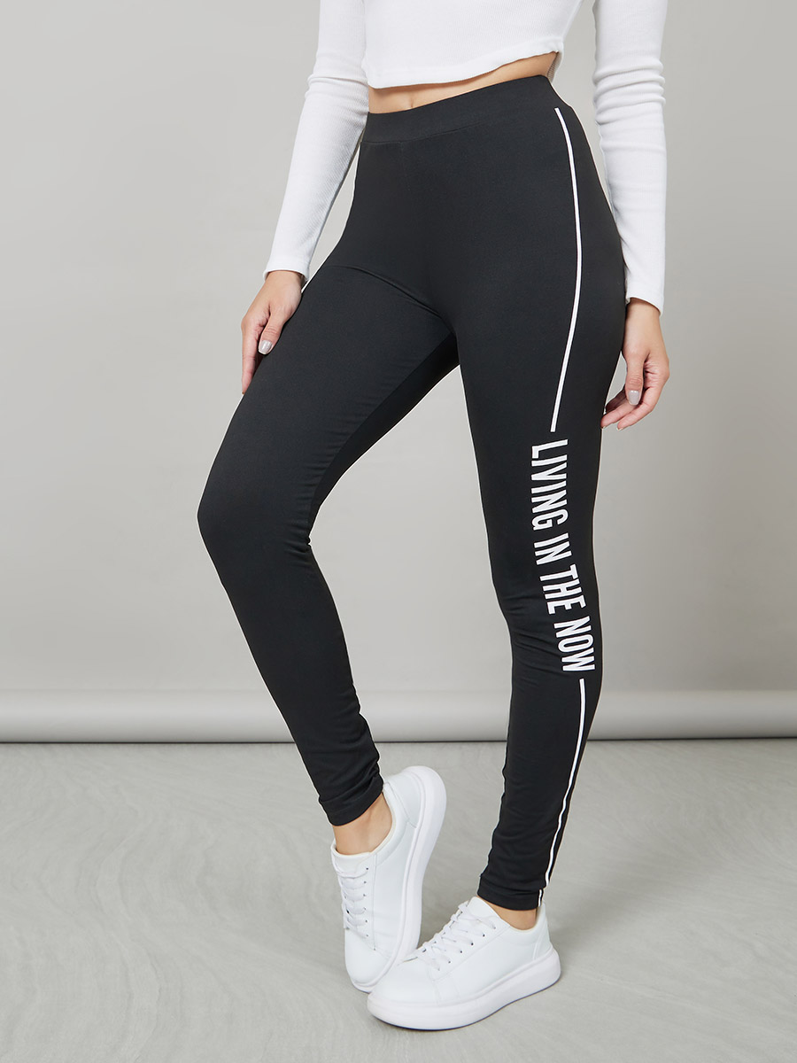 Activewear Leggings Grey Side Stripe Leggings Buy Side Striped