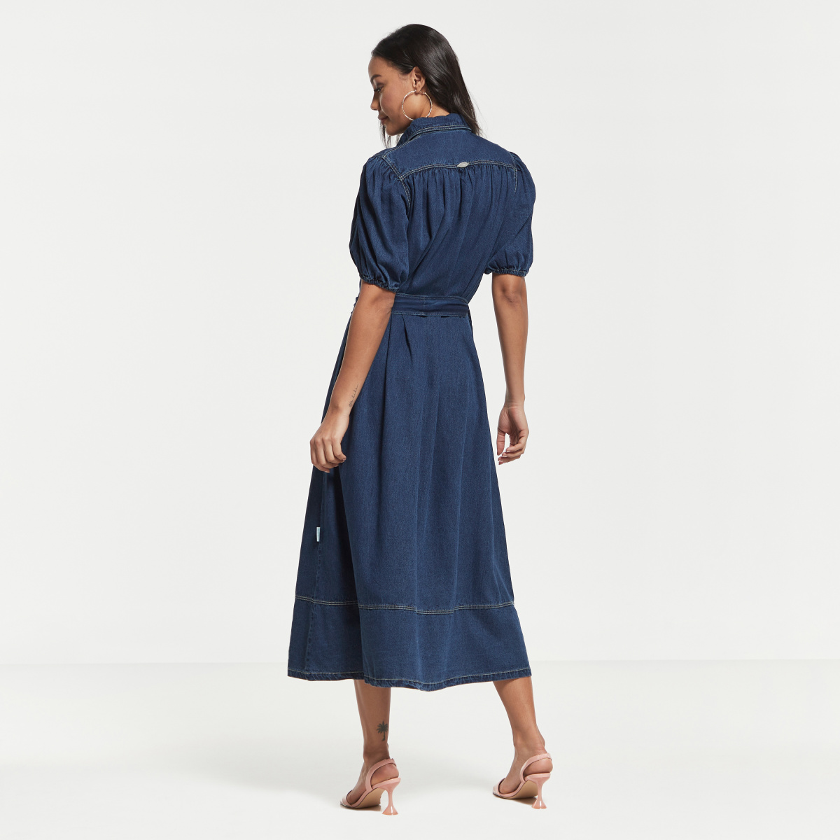 Claudine Denim Dress - Rinse – WYSE London