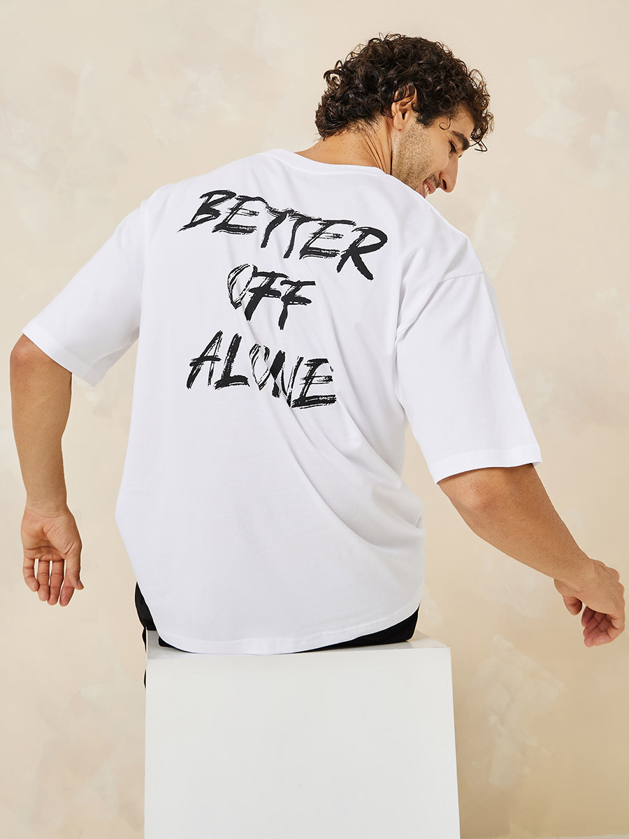 Oversized slogan tee sales