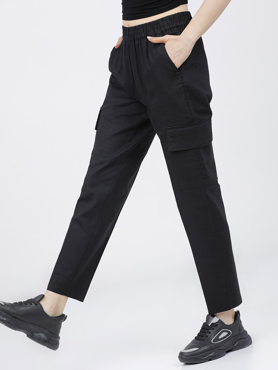Buy Black Trousers & Pants for Women by Quiero Online