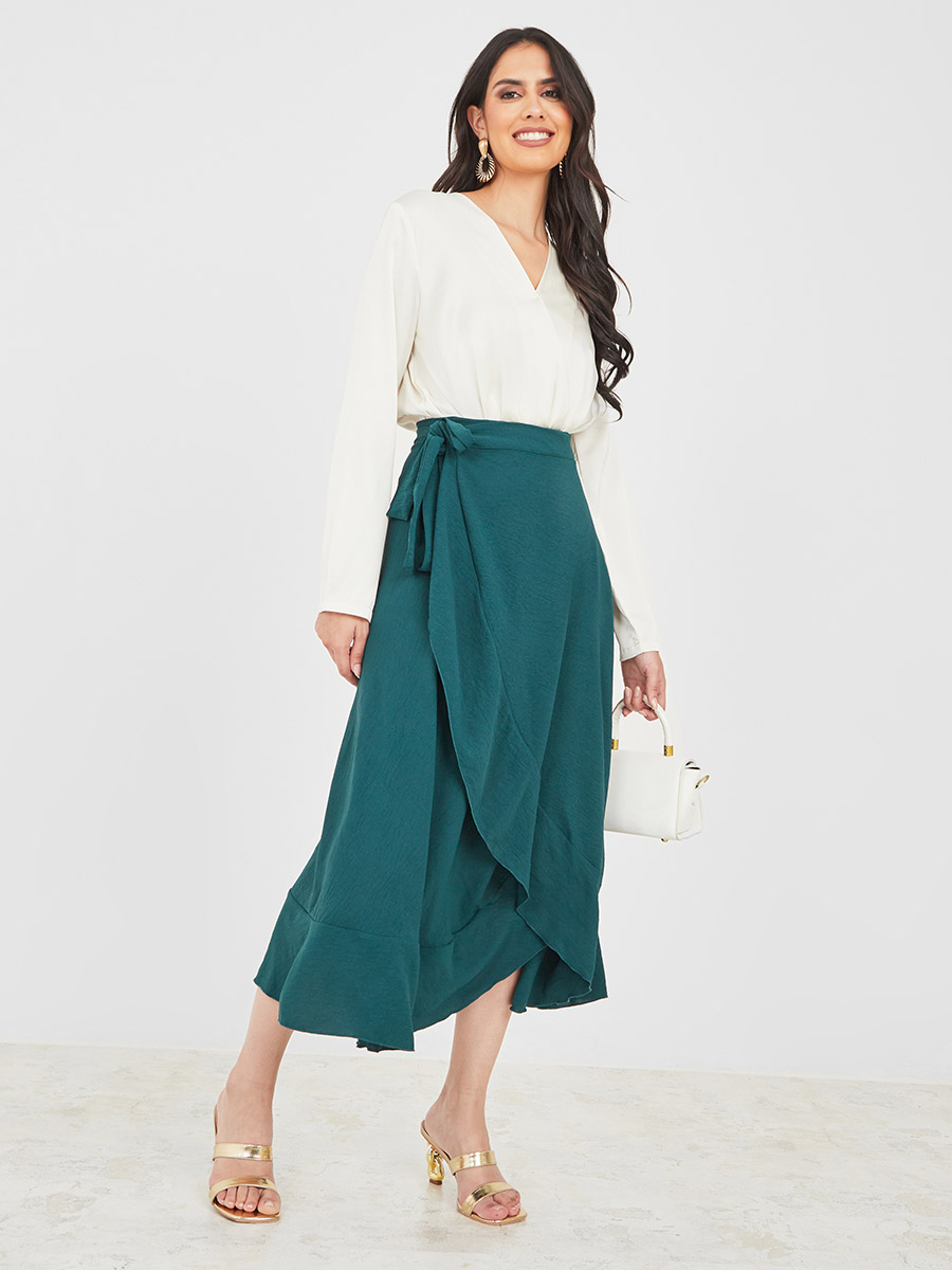 Maxi Skirt White House Black Market Wrap Skirt NWT White House - Main Image