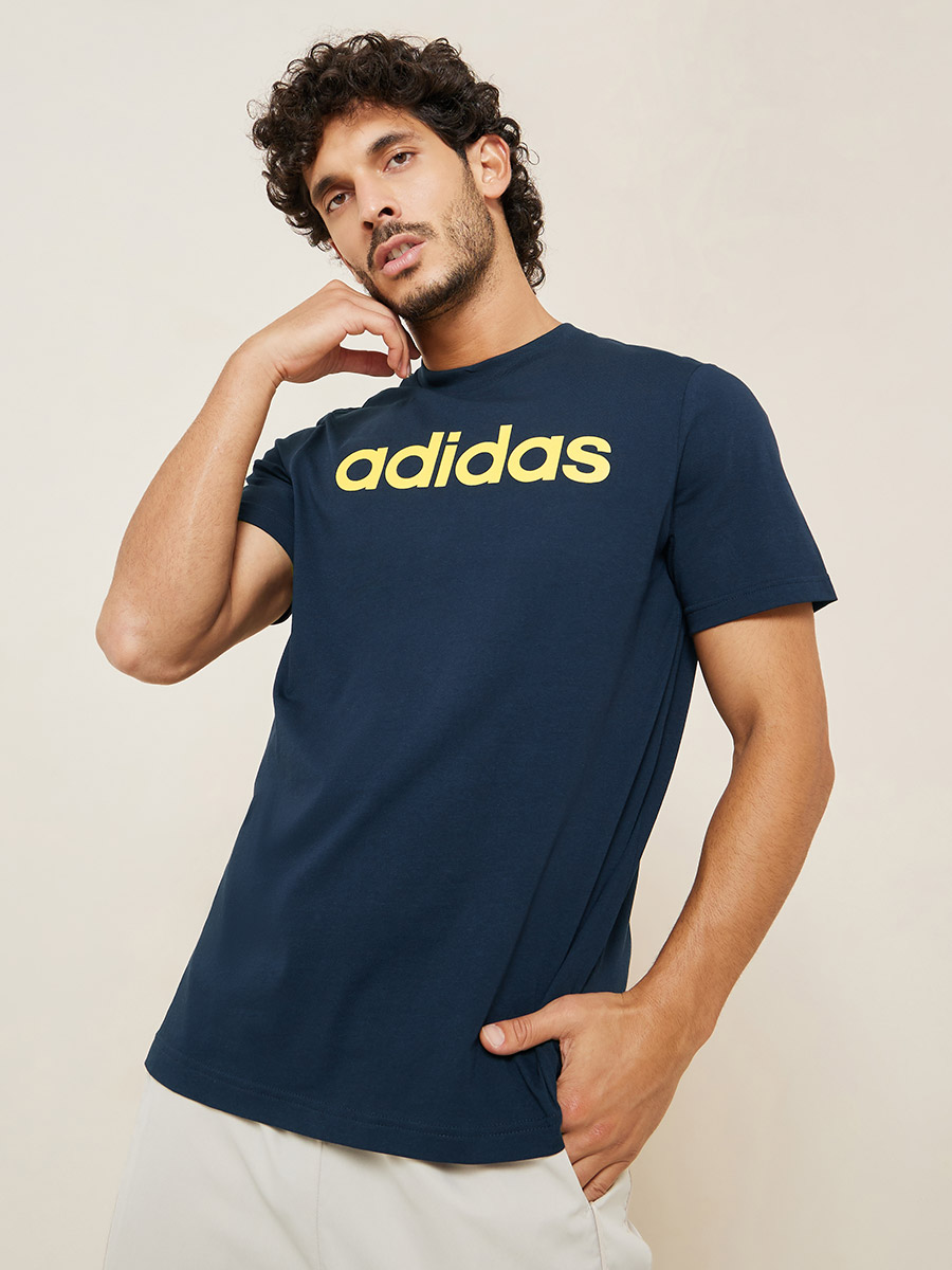 Essentials Single Jersey Linear Embroidered Logo Tee