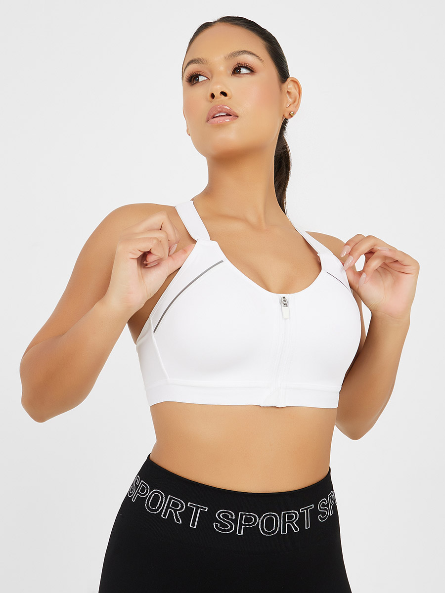 Subject shot of a transparent bra with underwired cups, thin shoulder  straps and a back clasp. The elegant bra designed for clothes with low  neckline is isolated on the white background. Stock