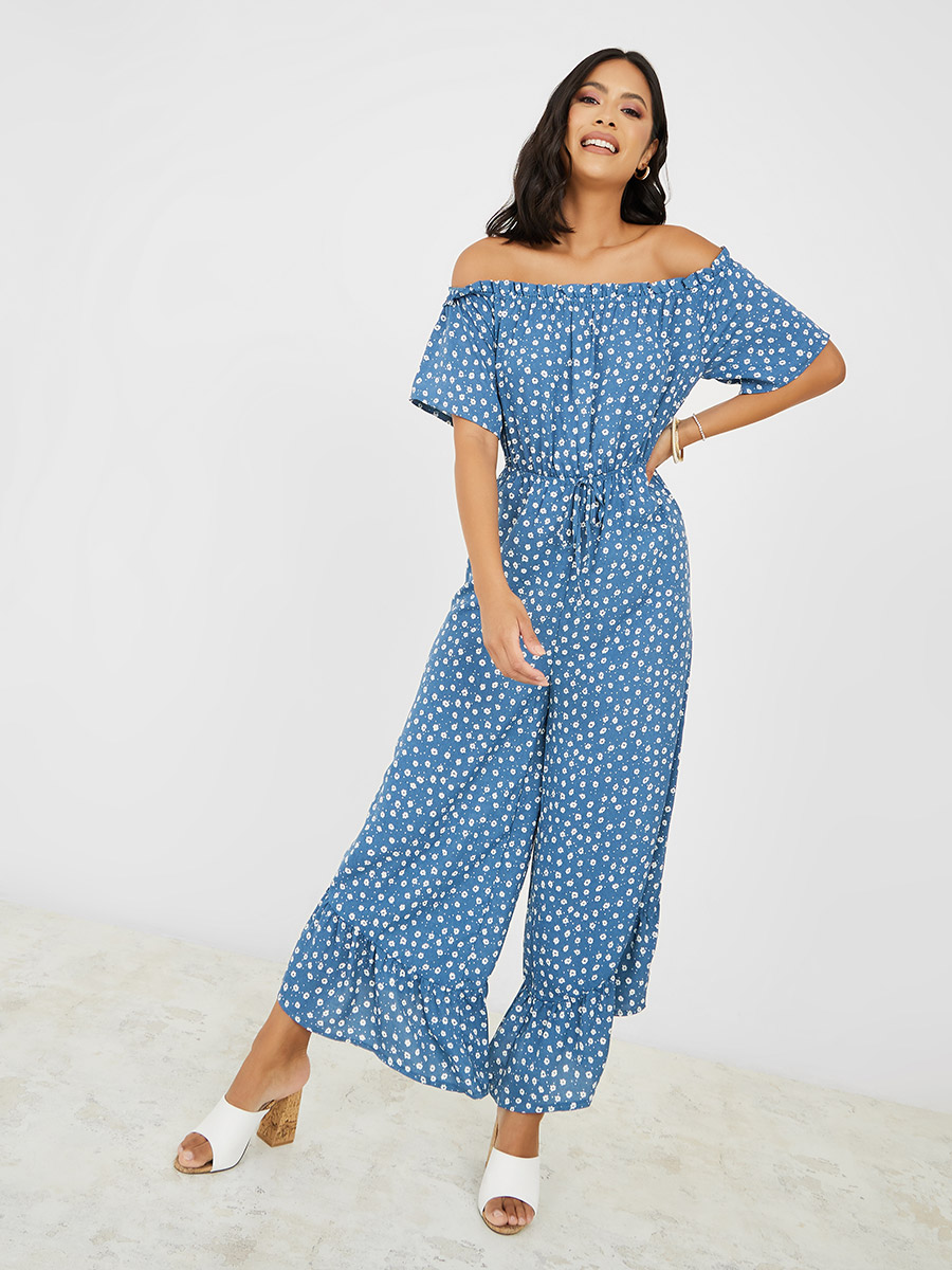 Childrens Off the Shoulder Jumpsuit - Jill - Rebecca Page