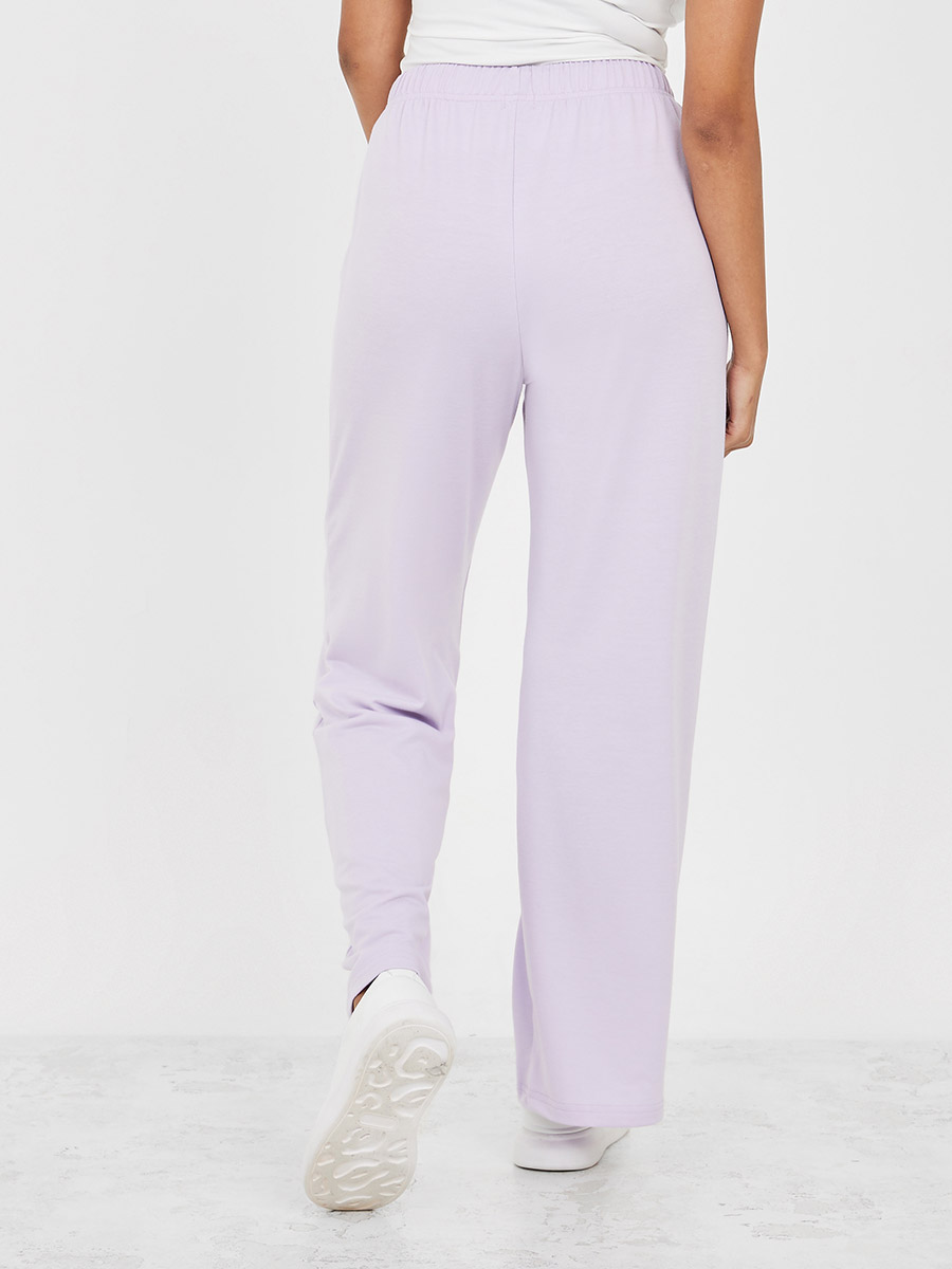 Jogger pants with seam detail - Women