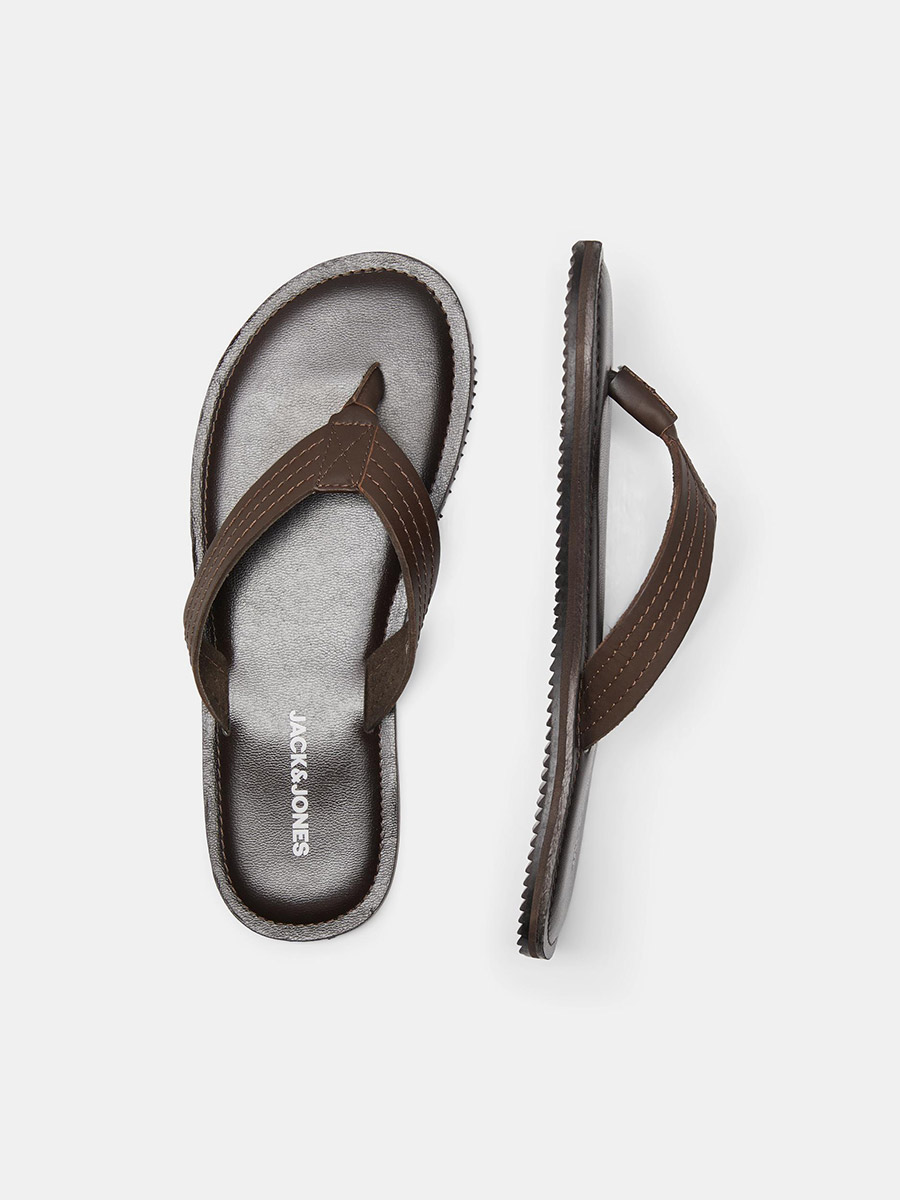 Jack & Jones Moulded Double Strap Sandals In Black | ModeSens