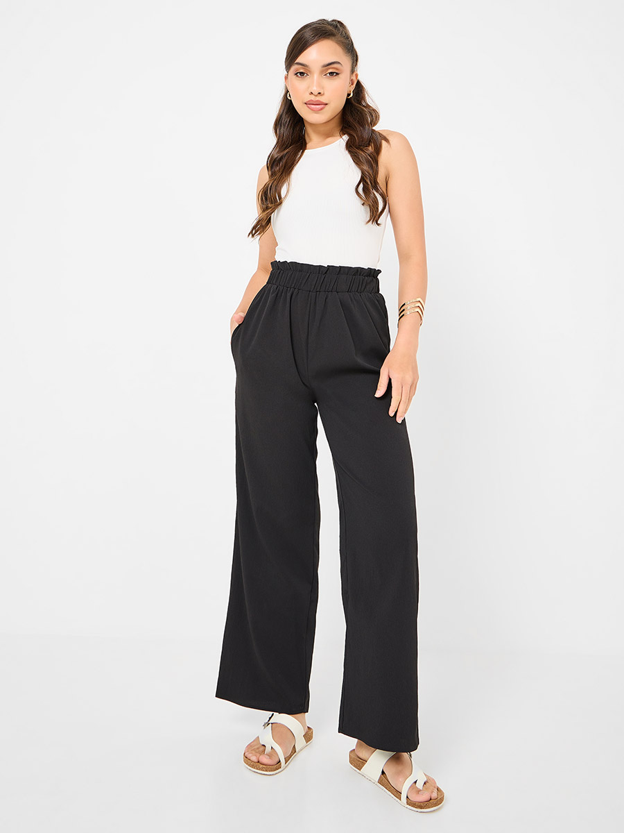 Ruffle Waist Tie Up Trousers  Buy Fashion Wholesale in The UK