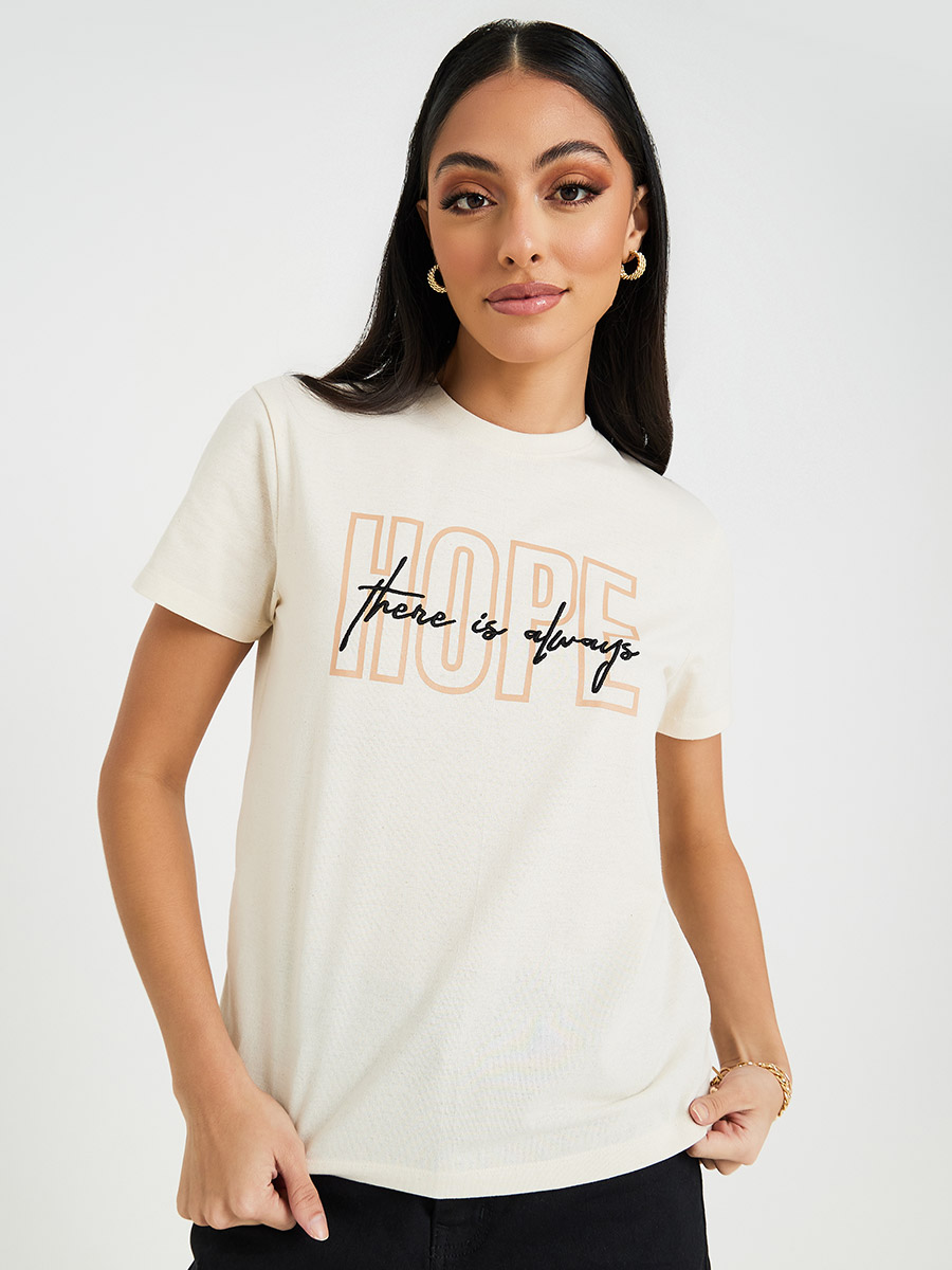 river island slogan t shirt
