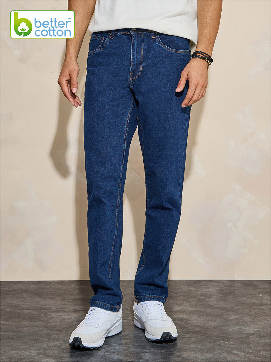 Cotton Stretch 5-Pocket Regular Fit Jeans