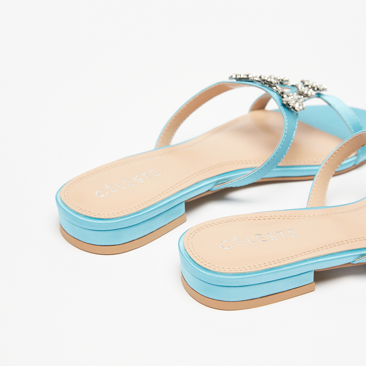 Blyth Flat Sandal Turquoise – laidback london