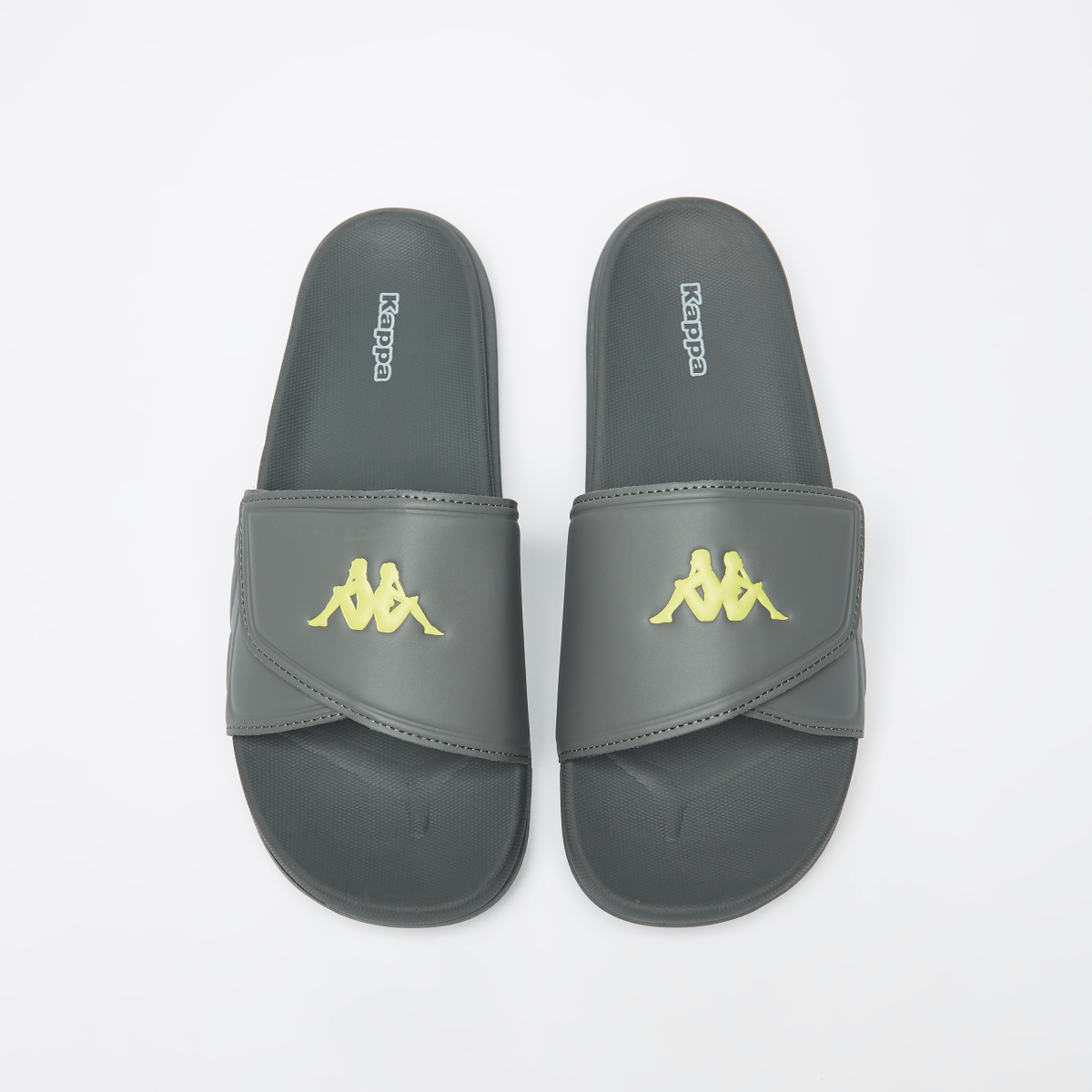 Grey Kappa Slides 222 Banda Mitel 11 Slides Mens Sandals (Grey)