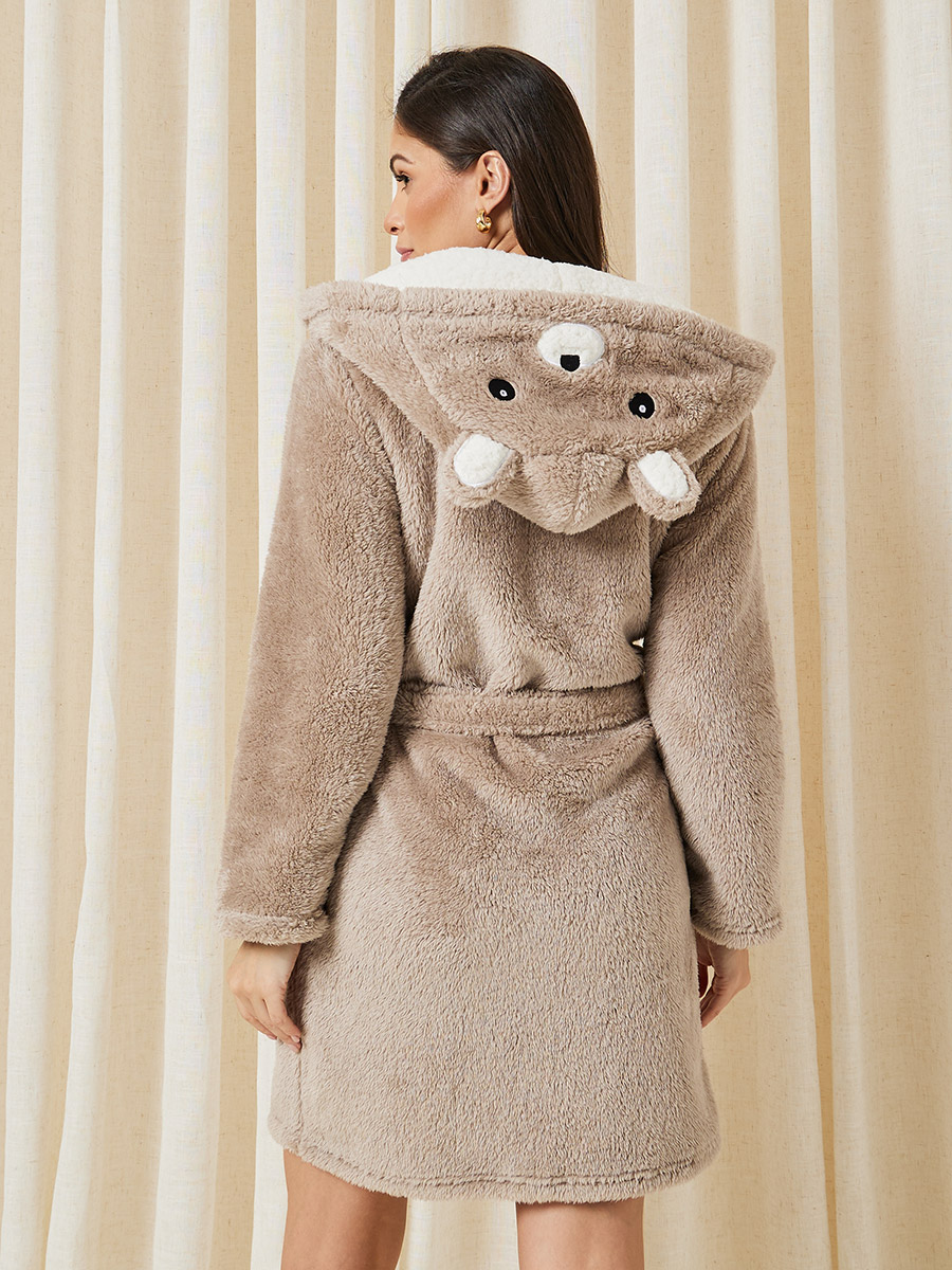 Girls Novelty Fleece Raccoon Robe – Slumber Hut