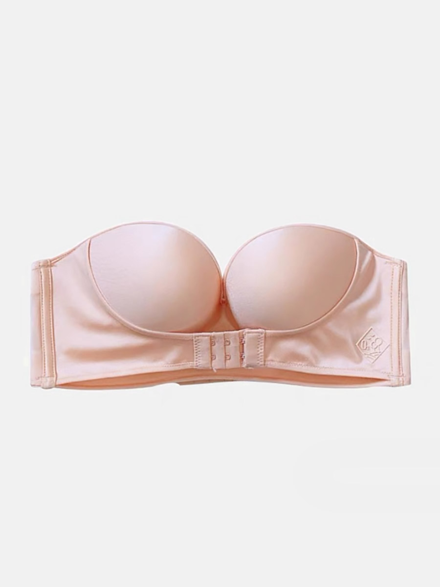 Padded Non-Wired Front Hook & Eye Underband Push Up Bra
