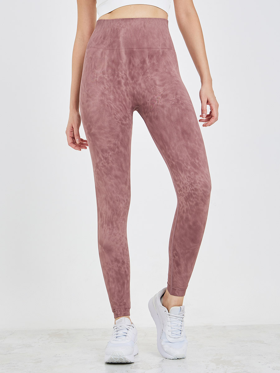 Pink Crushed Velvet Leggings