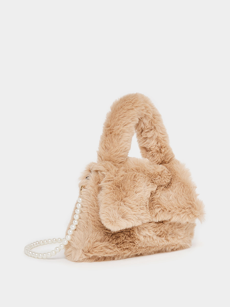 Luxury handbags Women Bags Designer Winter Fur Fashion Shoulder Bag Ladies  Seven Colored Fox Fur Rabbit