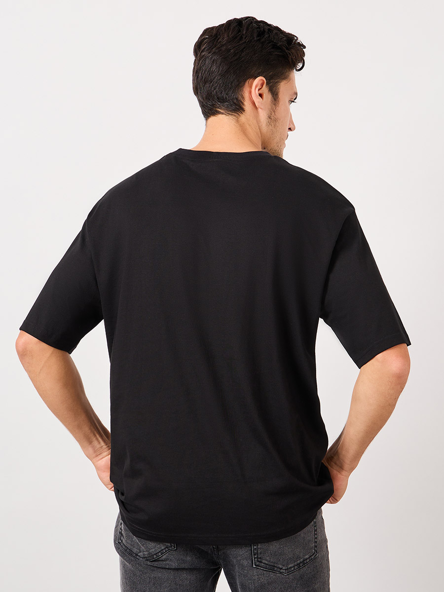 Buy Minimal Graphic Print Oversized Pure Cotton T-Shirt