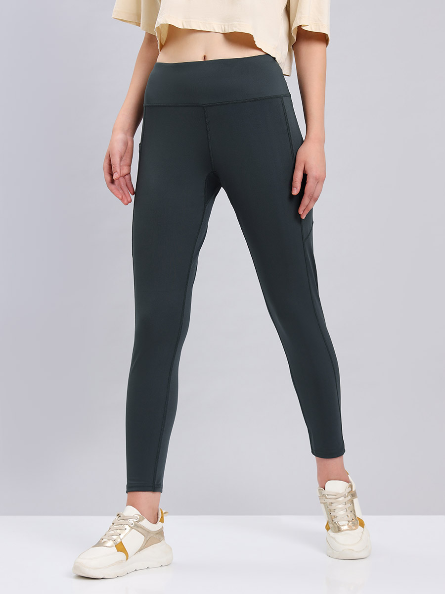4-Way Lycra Stretch Active Leggings with Pocket