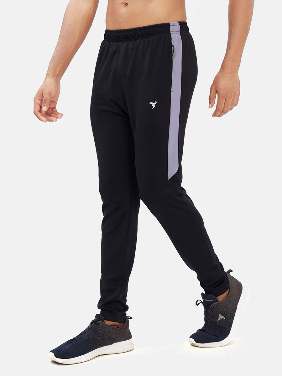 Side Stripe Panel Slim Fit Track Pants For Men at Saudi Styli
