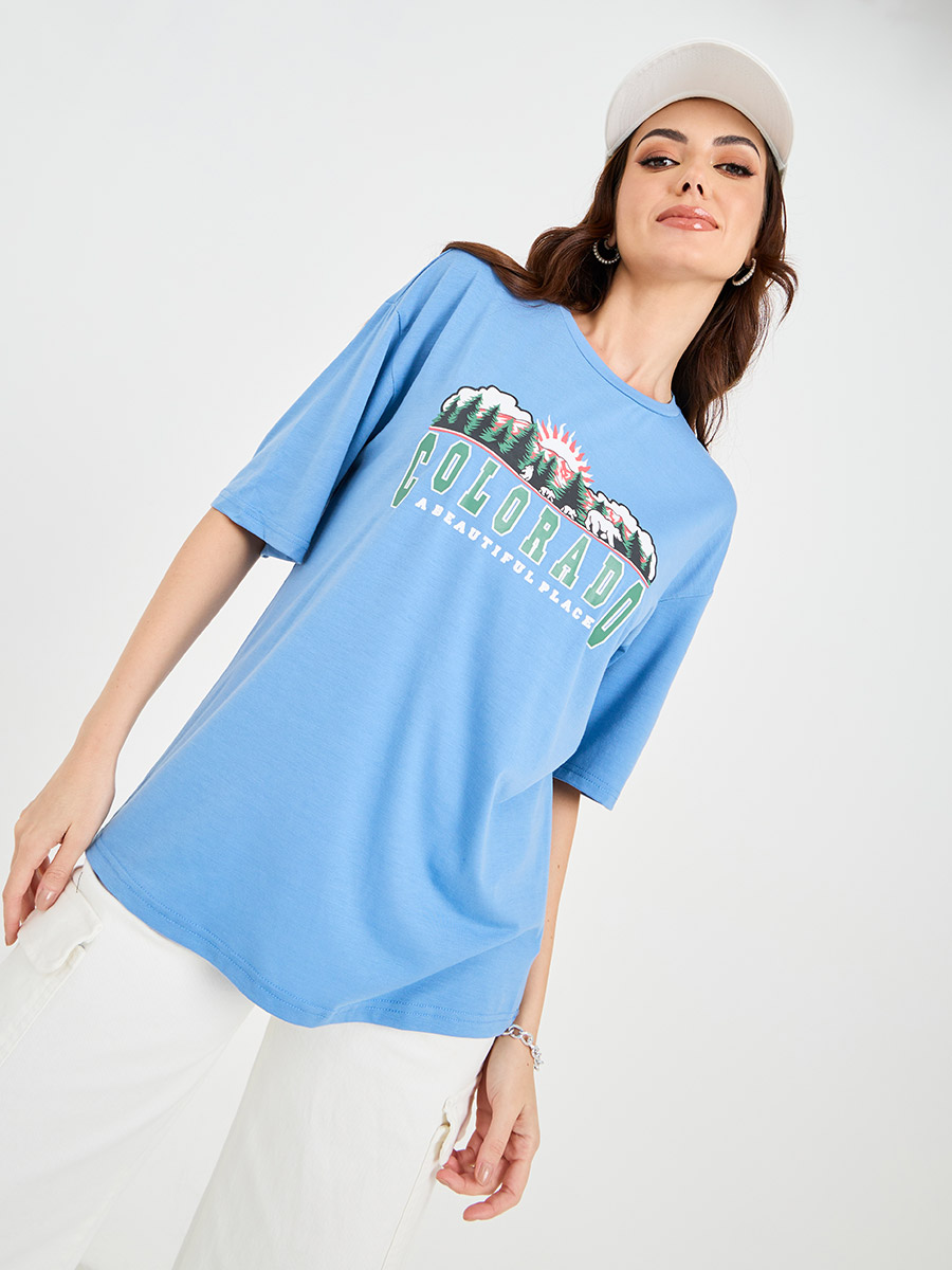 Oversized Longline Baseball Shirt