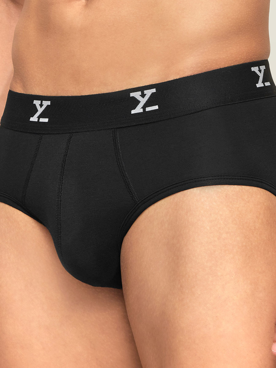 Pack of 2 - Logo Waistband Modal Briefs For Men at Saudi | Styli