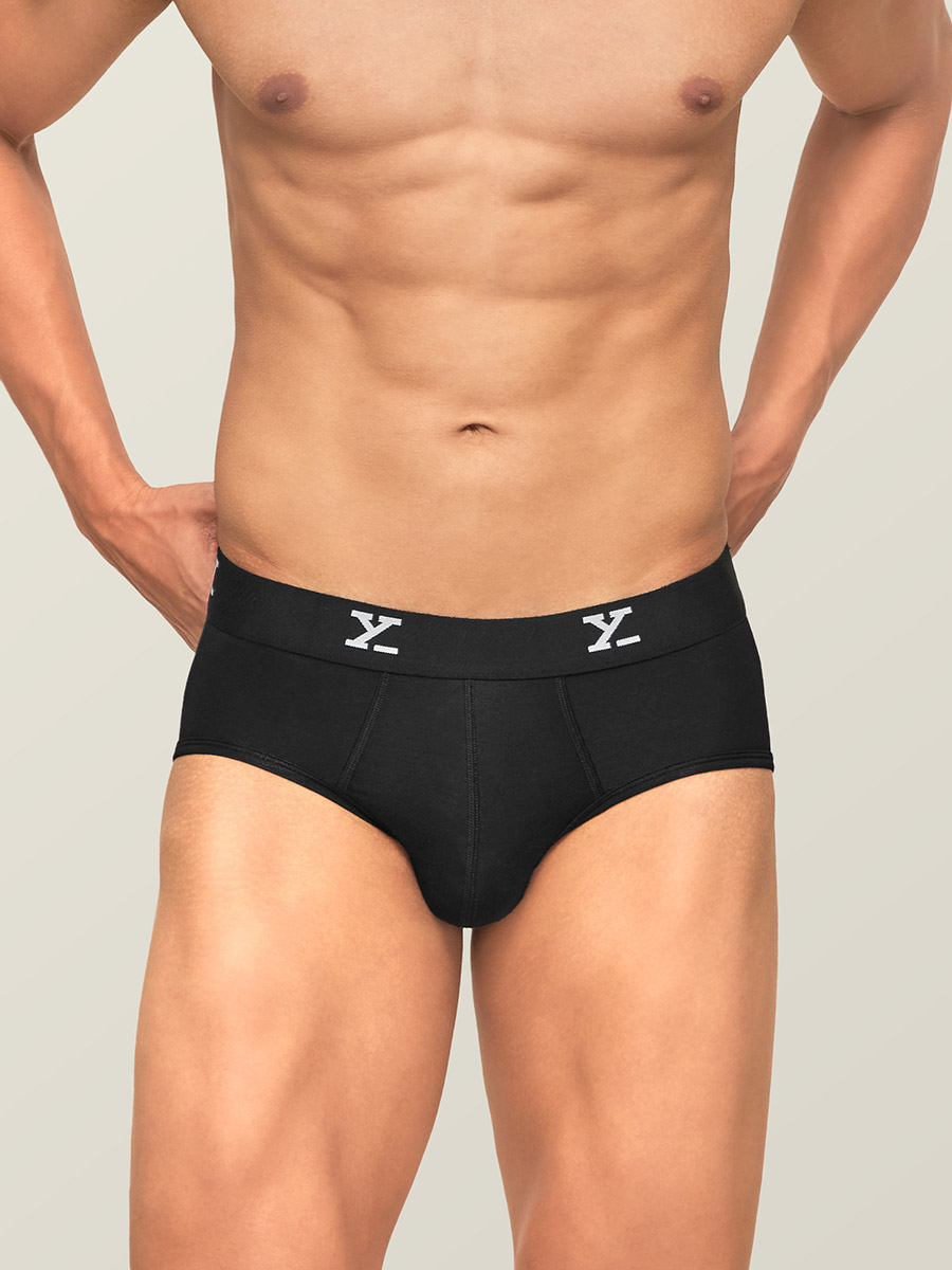 Buy Pack of 2 - Logo Waistband Modal Briefs Multi For Men | Styli Saudi Buy Pack of 2 - Logo Waistband Modal Briefs Multi For Men | Styli Saudi