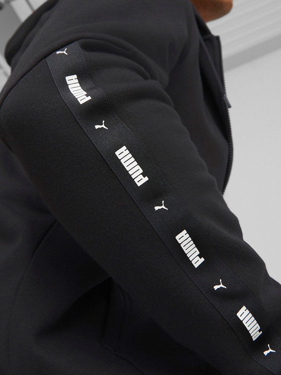 Puma tape full zip hoodie sales