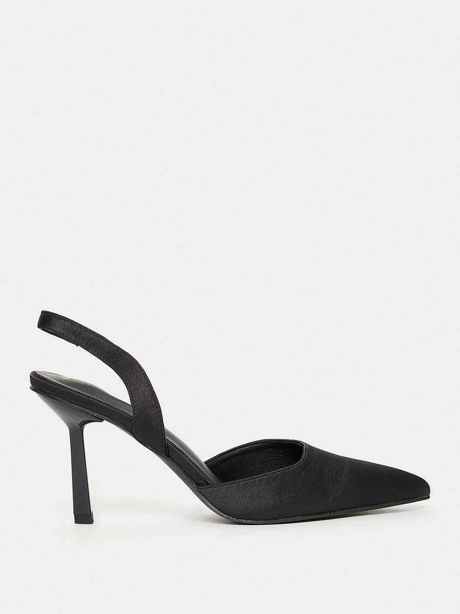 ASOS DESIGN Samber slingback stiletto heels in ivory | ASOS