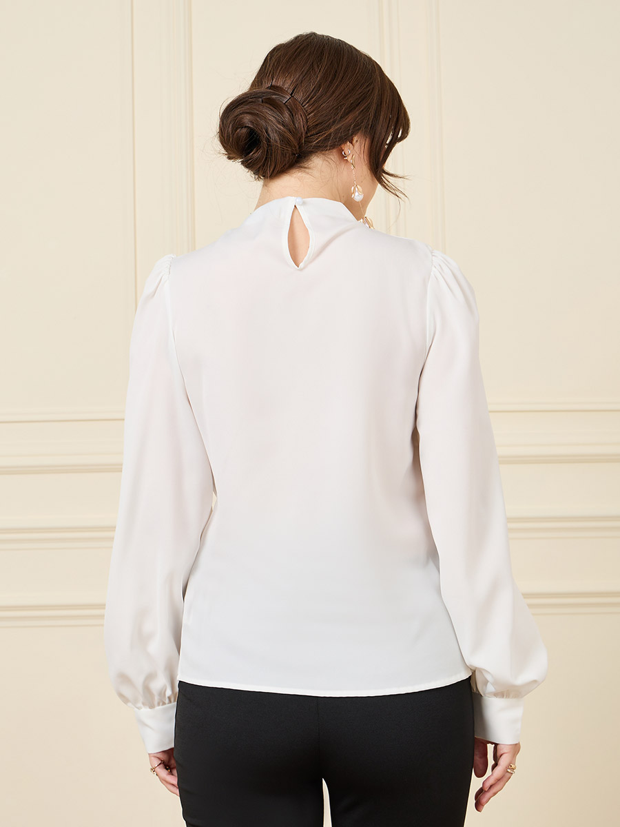 Gypsohila☆ジプソフィア Ballon Blouse ホワイト Balloon Blouse | gypsohila