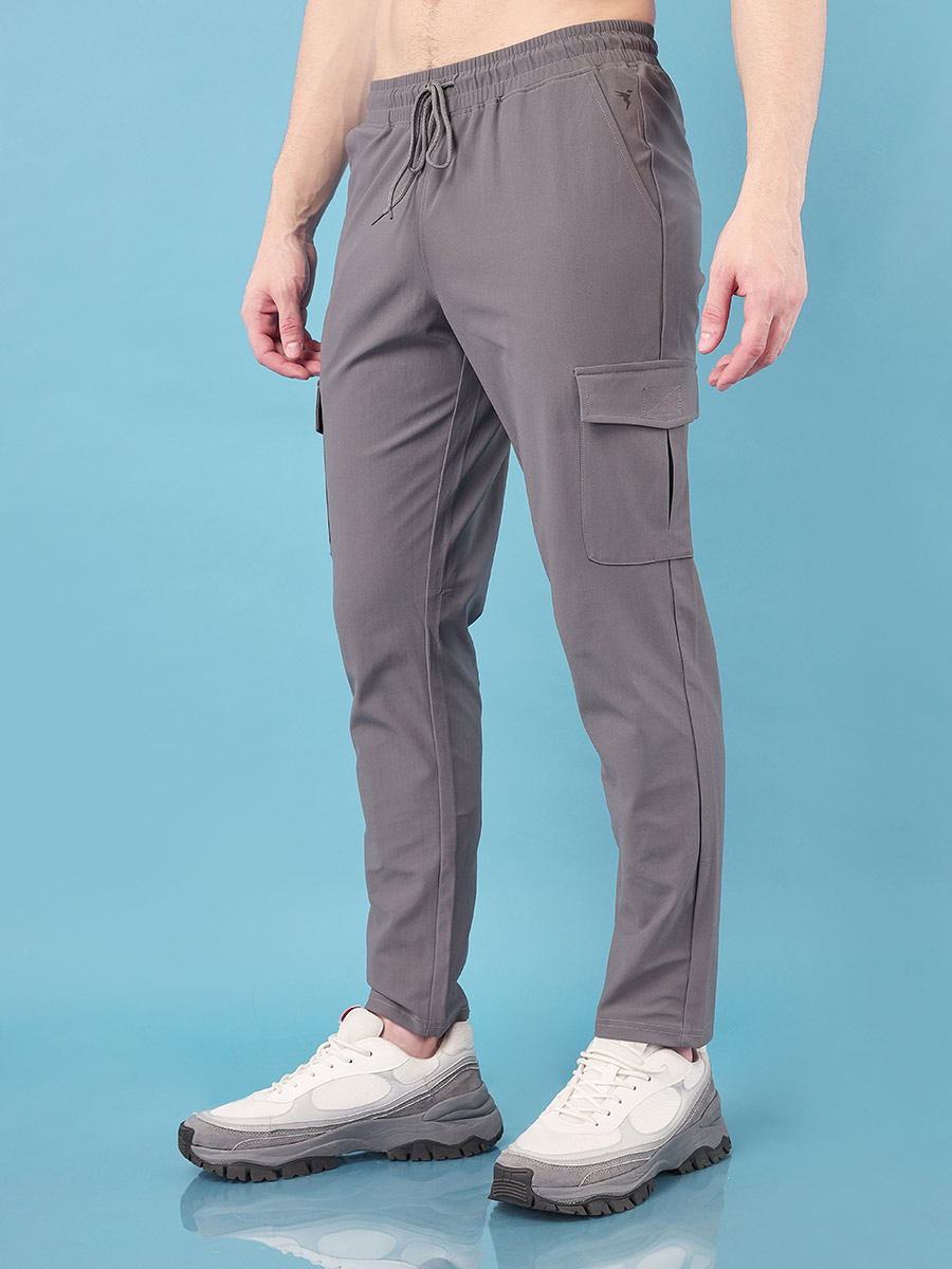 Slim Fit Cargo Track Pants For Men at Saudi Styli