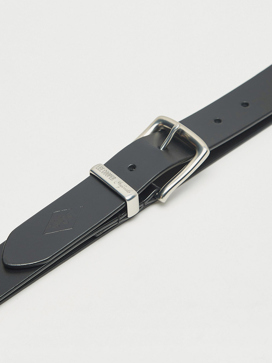 Solid Leather Belt with Pin Buckle Closure