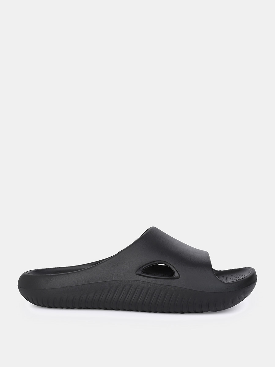 Buy Cut Out Detail Light Weight Slides Black For Default Category ...