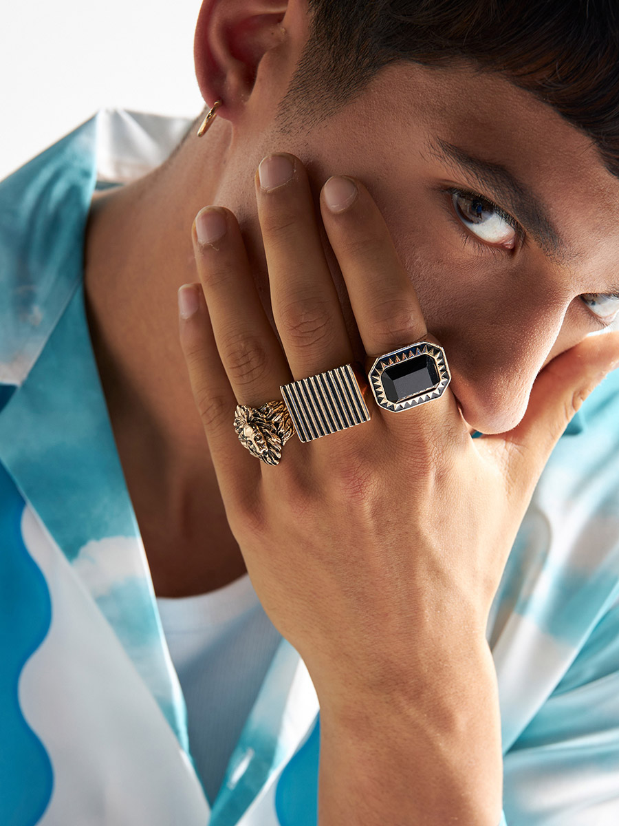 Man Wear Multiple Rings Men Silver Ring For Style Rings Men How To