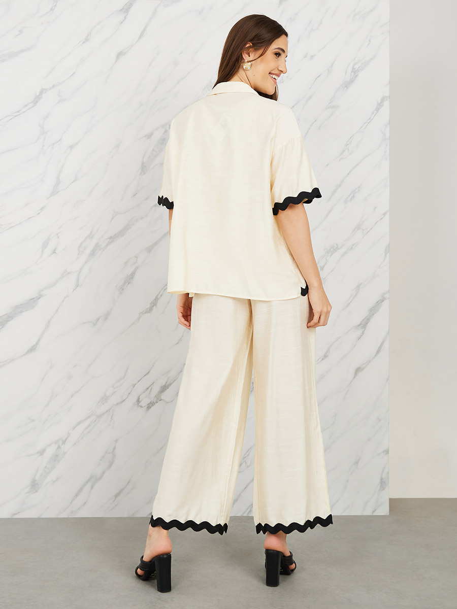 Wide leg pant set hotsell