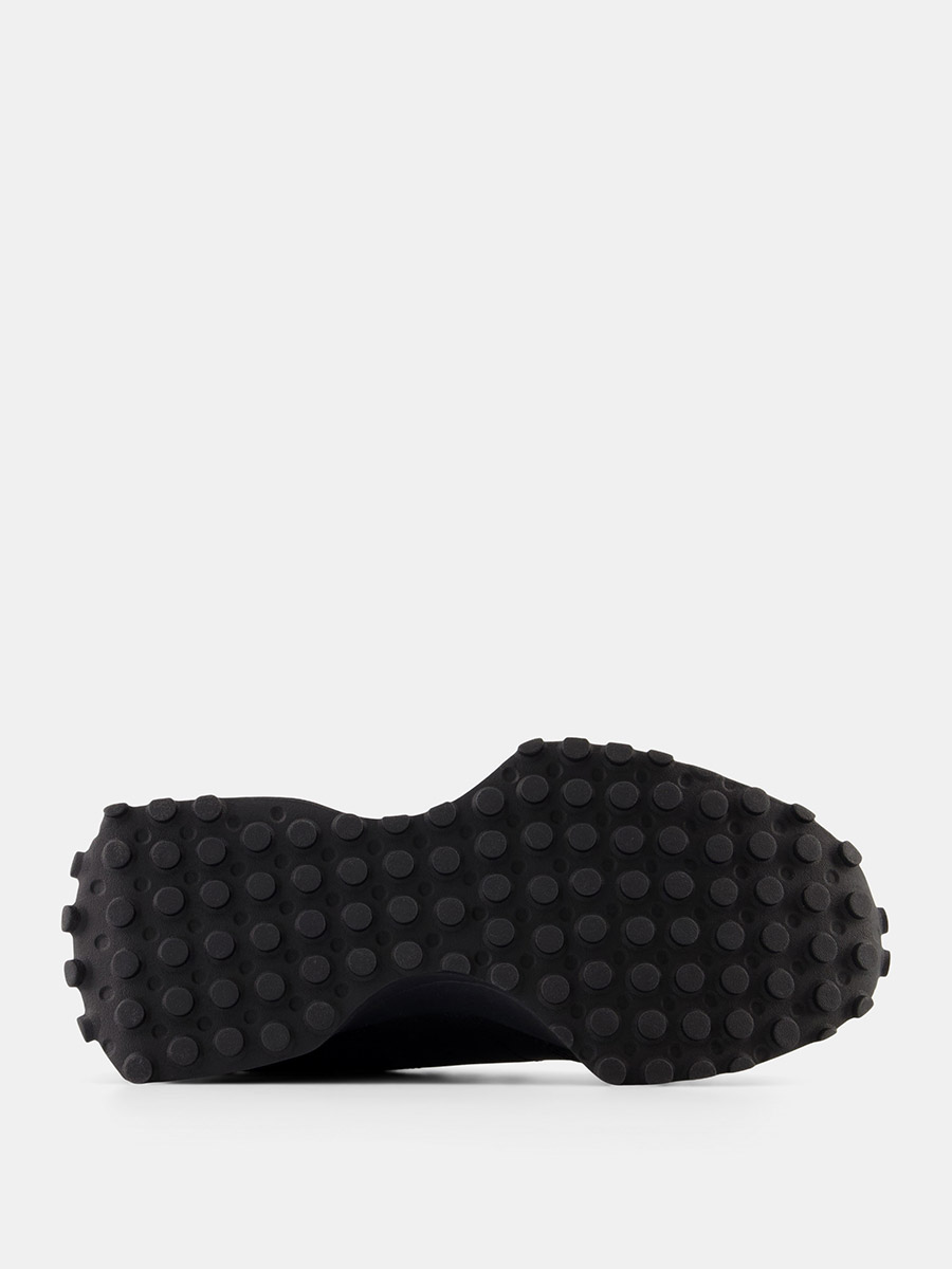 雅‼️ Buy 327 Leather Look Lace Up Sneakers Black For Women