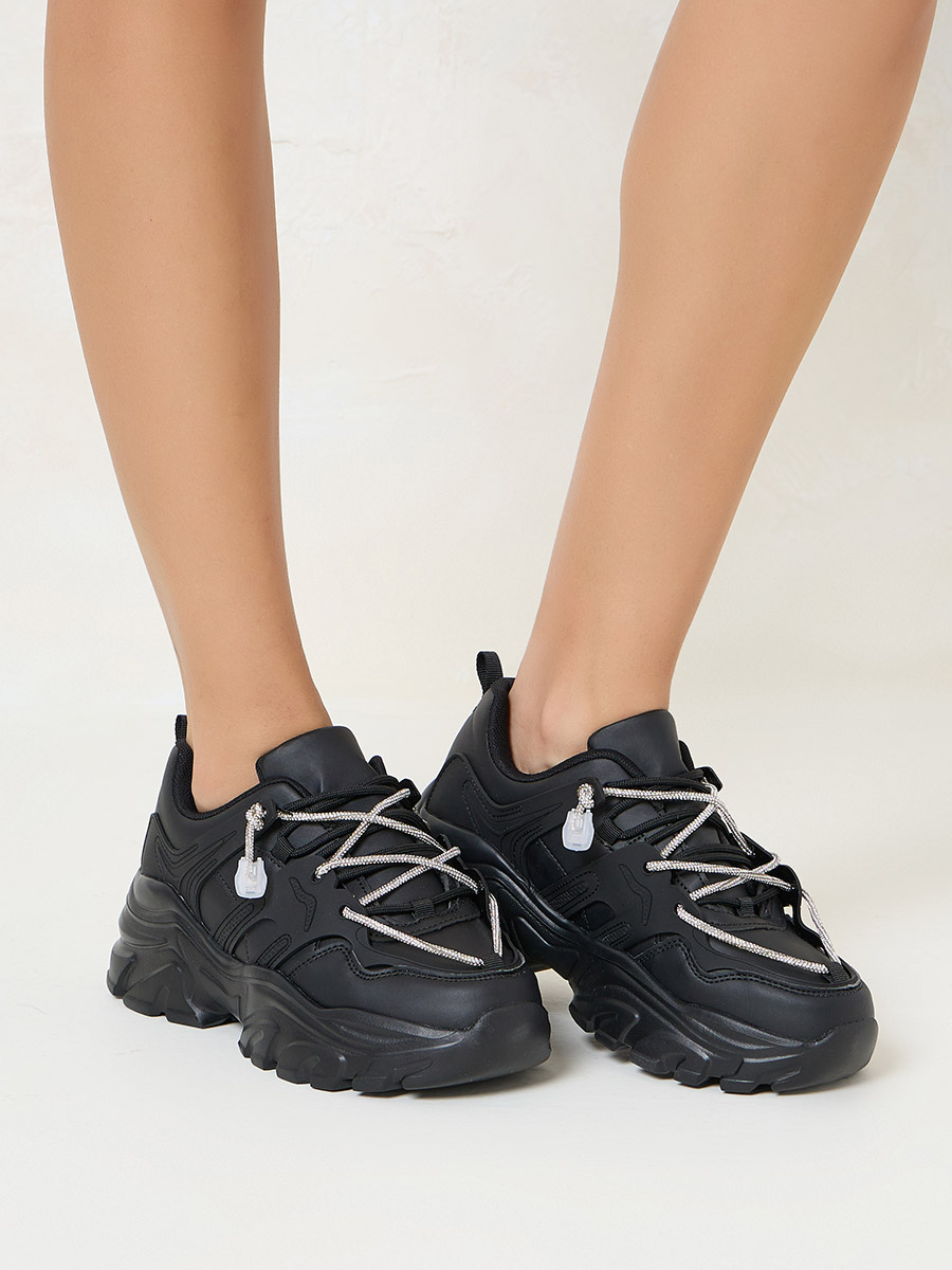 Styli Best Pull On Sneakers Styli Color Block Round Toe Sneakers