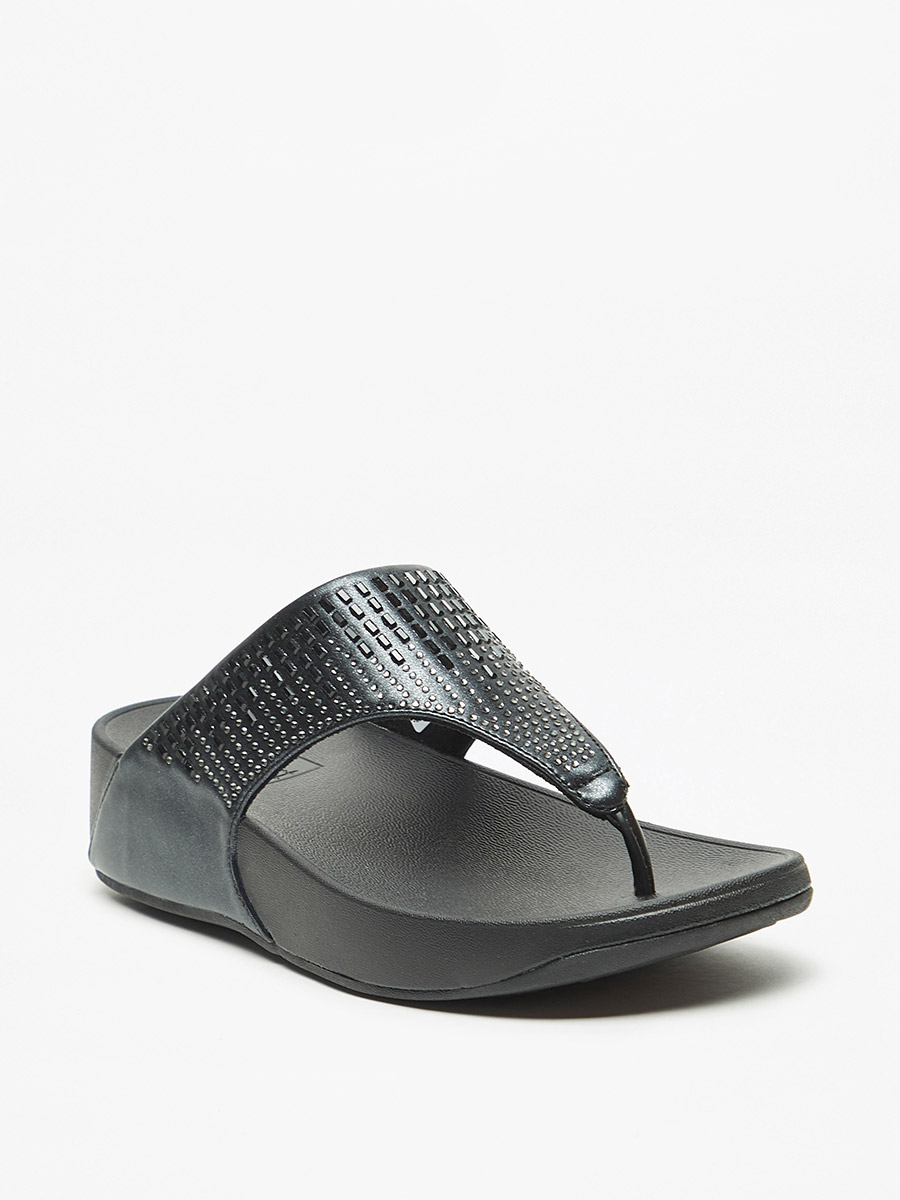 Embellished Slip On Flatform Heel Sandals For Women at UAE Styli