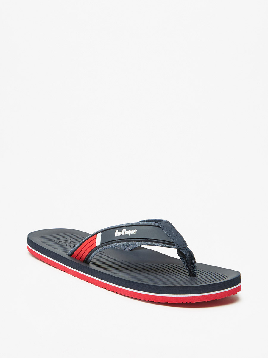 Amazon Lee Cooper Men's Leather Slippers Buy Logo Detail Slip