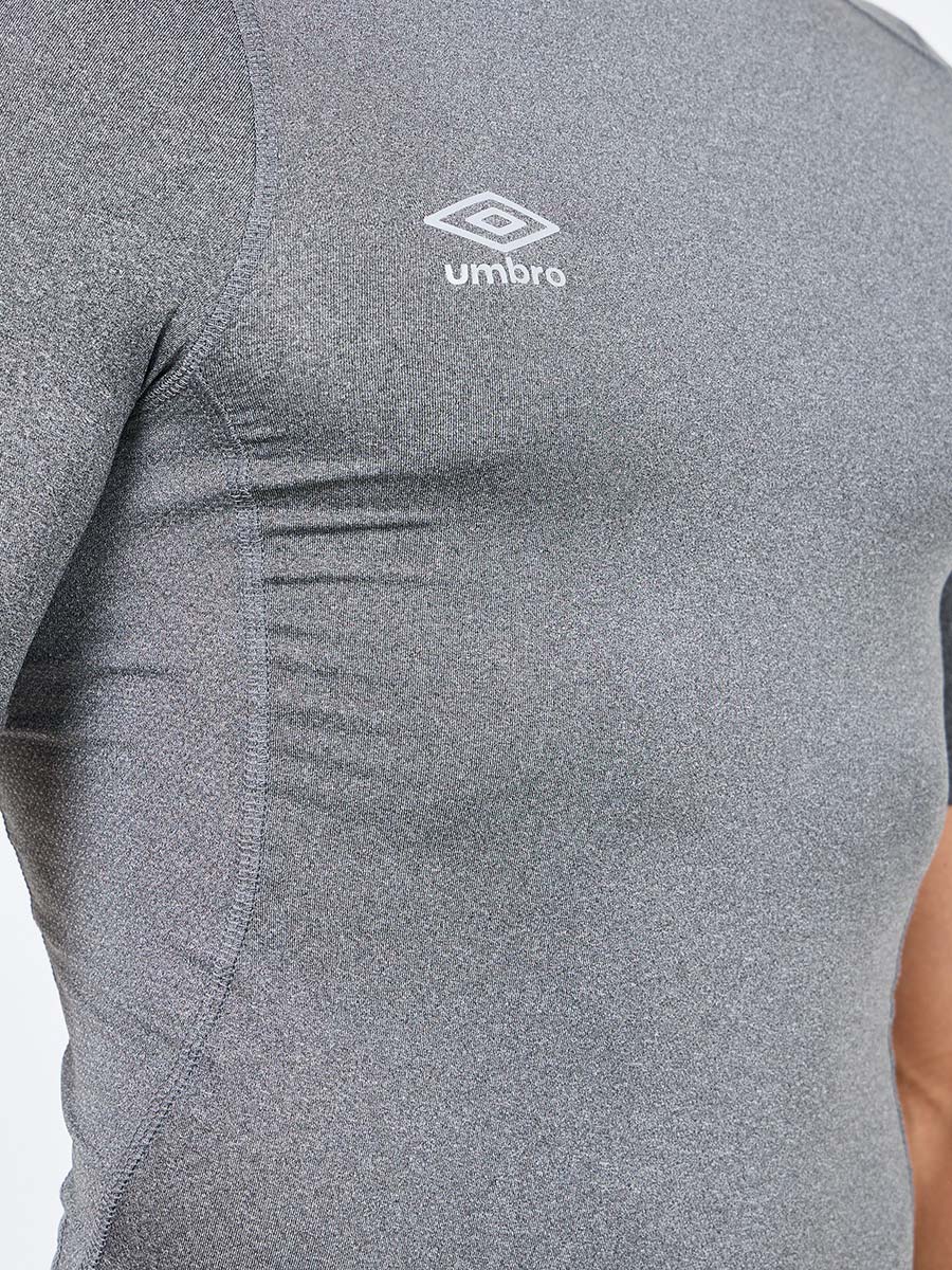 ◆UMBRO◆ PTR Field Training Short Sleeve T-Shirt Light Grey MEN'S TRAINING POLO