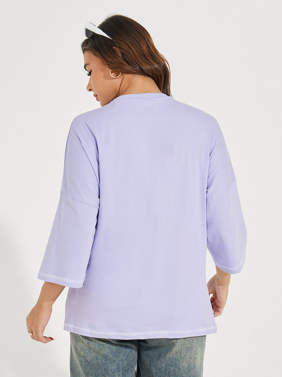 Buy Oversized New York Print T-Shirt with Exaggerated