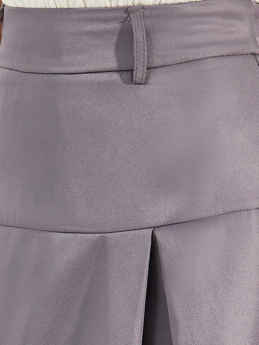 ◆ojos◆ Reversible Midi Padded Skirt Grey 24FW-SK01-GR DIEGO MIDI SKIRT GREY – SANNA New York