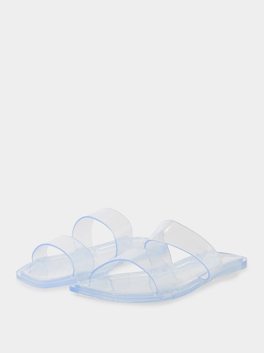 Clear Strap Flat Slides For Women at Kuwait Styli