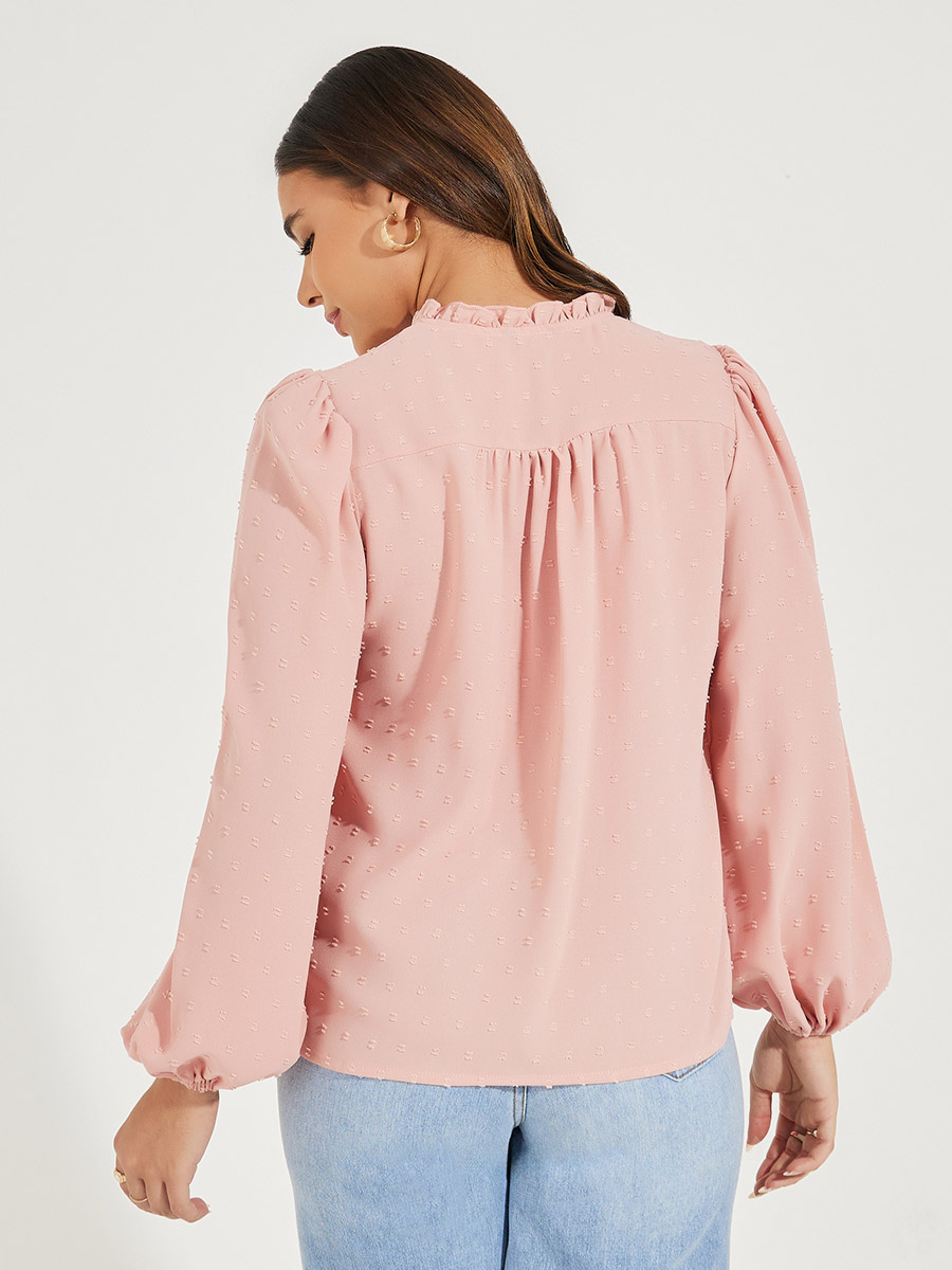 ウィッスルズ WHISTLES Ariel Tiger Dobby Blouse （Pink/Multi） Pink/Multi Ariel Tiger Dobby Blouse | WHISTLES | Whistles US |