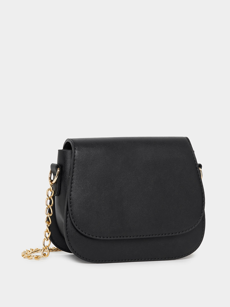 Solid Flap Shoulder Bag For Women at Bahrain Styli