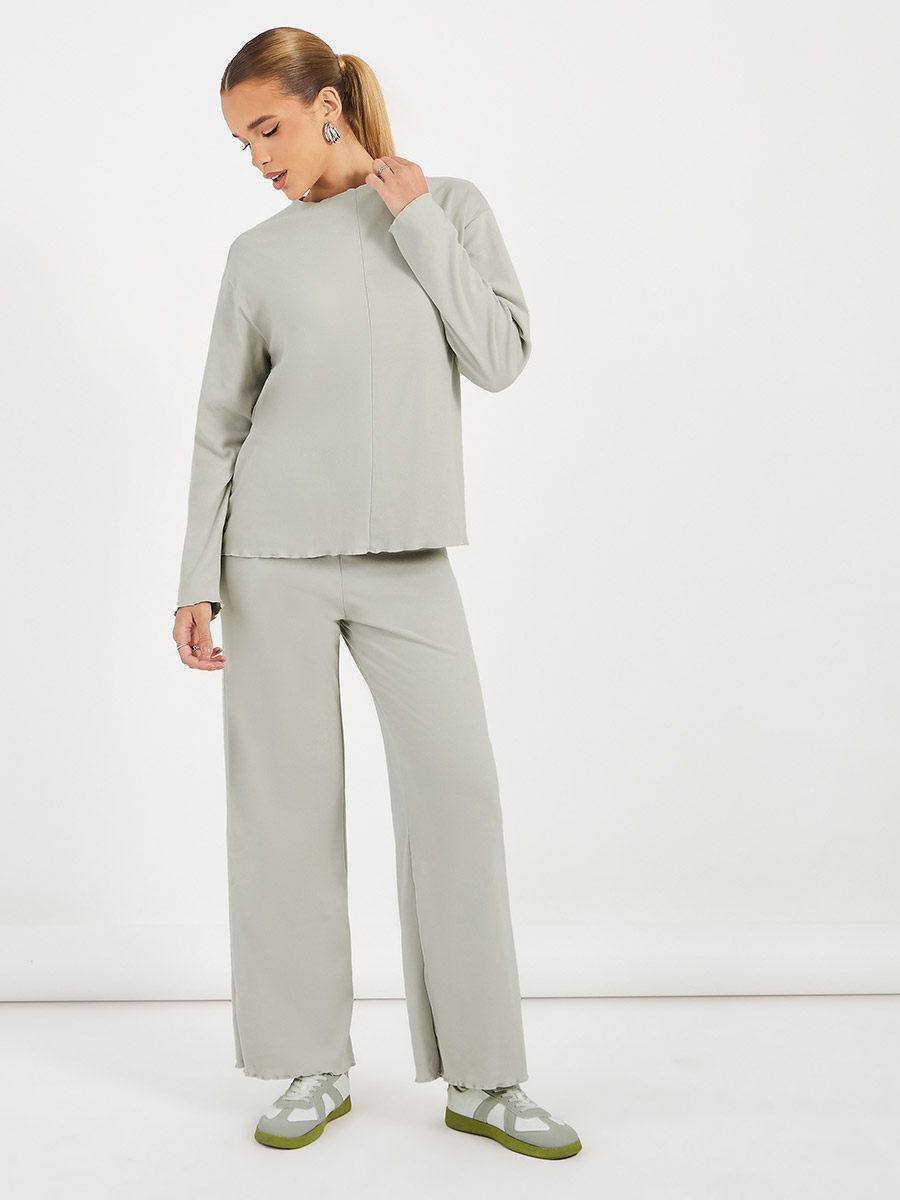 Fleece Wide Leg Jogging Suits CZSCPDAW Women's Piece Fleece Lined