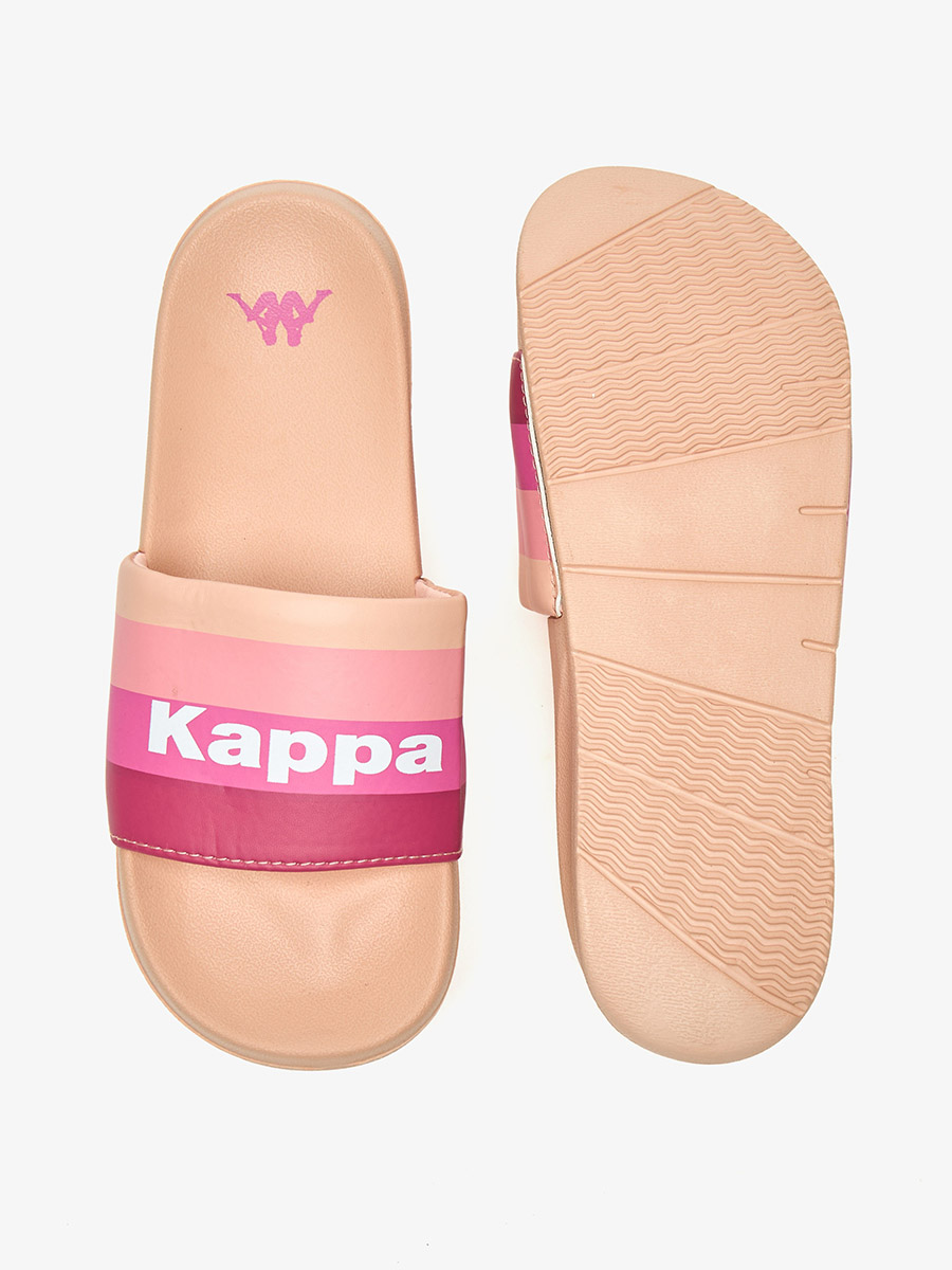 Buy Logo Print Slides Pink For Default Category | Styli Saudi